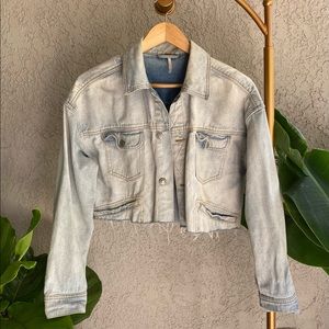 Free People cropped denim jacket